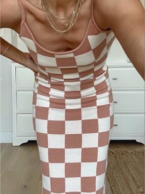 Women’s Checkerboard Dress - Bump Friendly